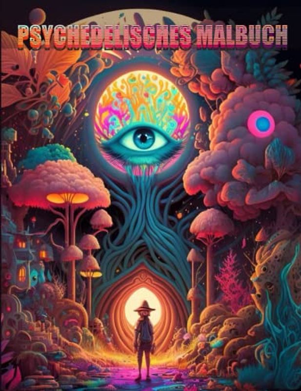 Psychedelica Malbuch zur Entspannung: 100 Faszinierende Psychodelische Motive von jungen Frauen für Kreativität, zur Entspannung und Stressabbau
