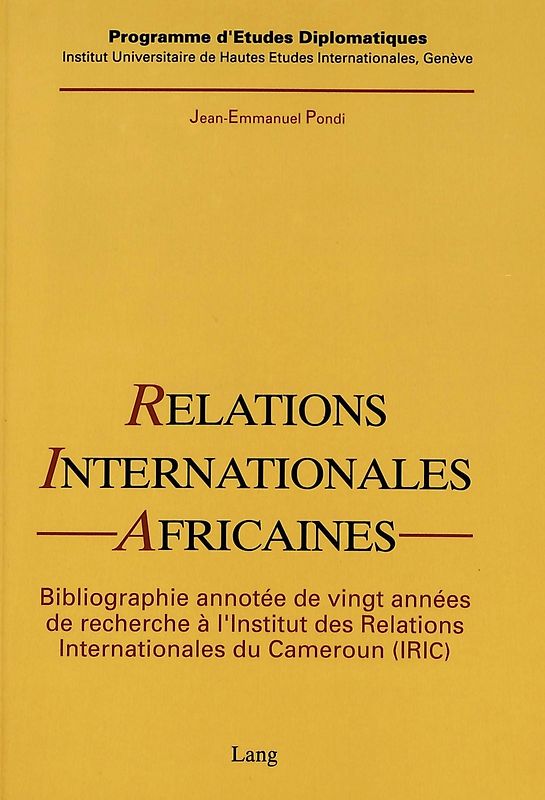 Relations internationales africaines