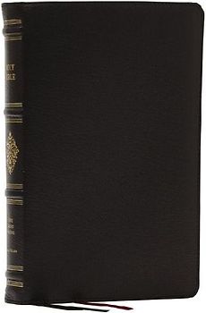 KJV, Personal Size Reference Bible, Sovereign Collection, Black Premium Goatskin Leather, Premier Collection, Comfort Print