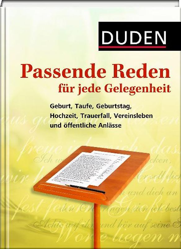Duden – Passende Reden für jede Gelegenheit