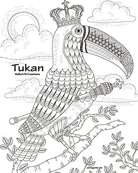 Tukan-Malbuch für Erwachsene 1