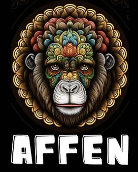 Affen Mandala Malbuch: Ein Ausmalbuch mit über 50 einzigartigen Mandala Designs von niedlichen Affen, zum Entspannen und Stressabbau, Mandala Malbuch ... entfalten und einfach mal Abschalten