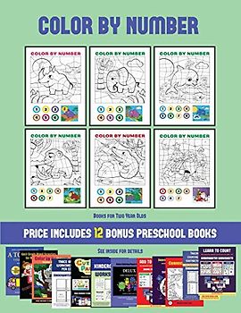 Books for Two Year Olds (Color by Number): 20 printable color by number worksheets for preschool/kindergarten children. The price of this book ... PDF kindergarten/preschool workbooks