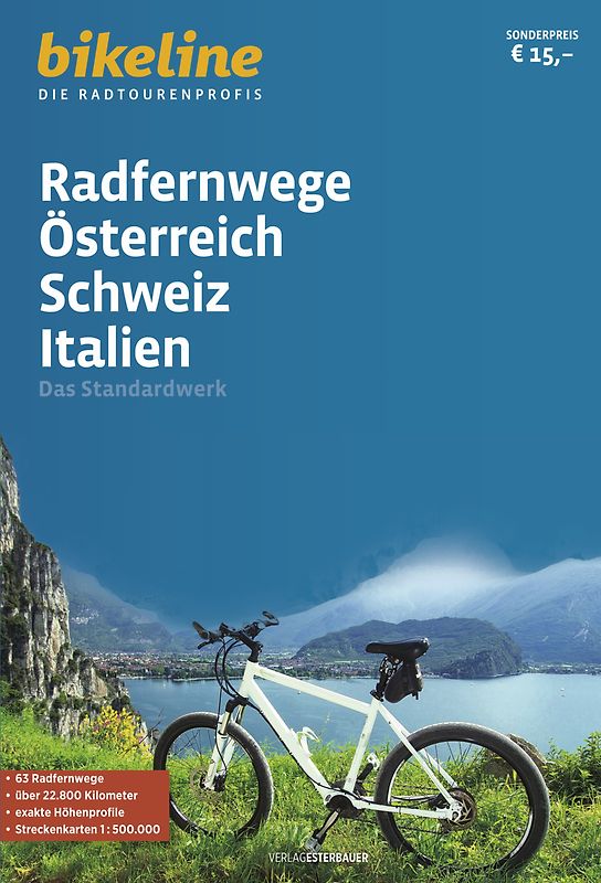Radfernwege Österreich, Schweiz, Italien
