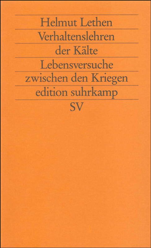 Verhaltenslehren der Kälte