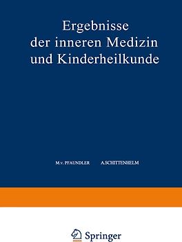 Ergebnisse der Inneren Medizin und Kinderheilkunde