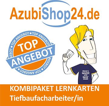 Kombi-Paket Tiefbaufacharbeiter Lernkarten