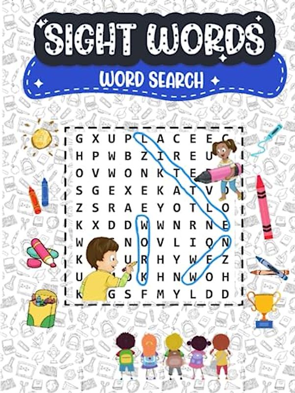 SIGHT WORDS, WORD SEARCH: A Fun-Filled Word Search Book for Kids, sight words, word seach