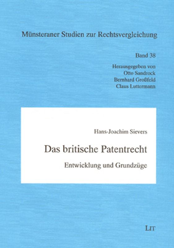 Das britische Patentrecht