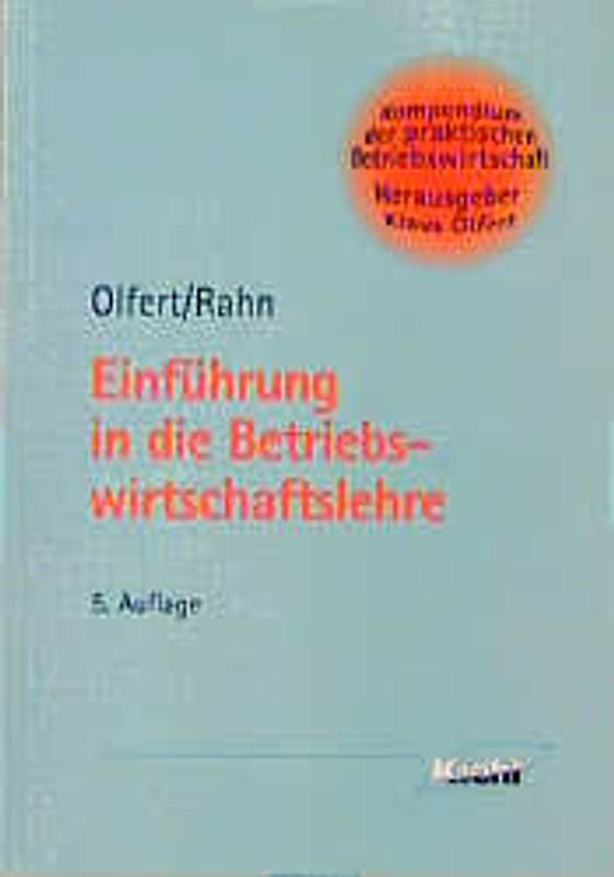 Einführung in die Betriebswirtschaftslehre