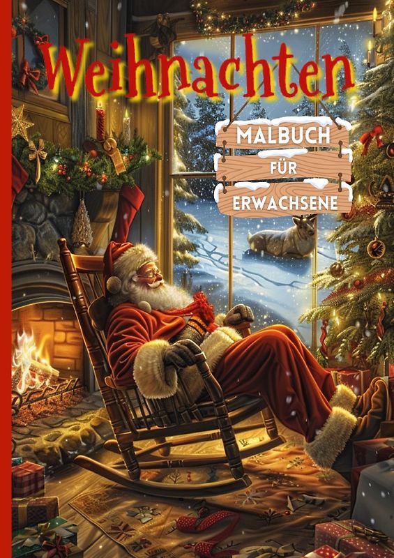 Weihnachten Malbuch für Erwachsene