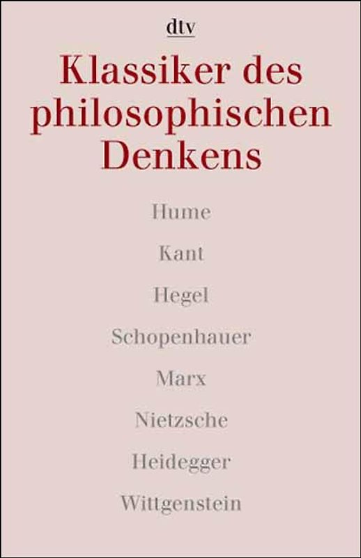 Klassiker des philosophischen Denkens