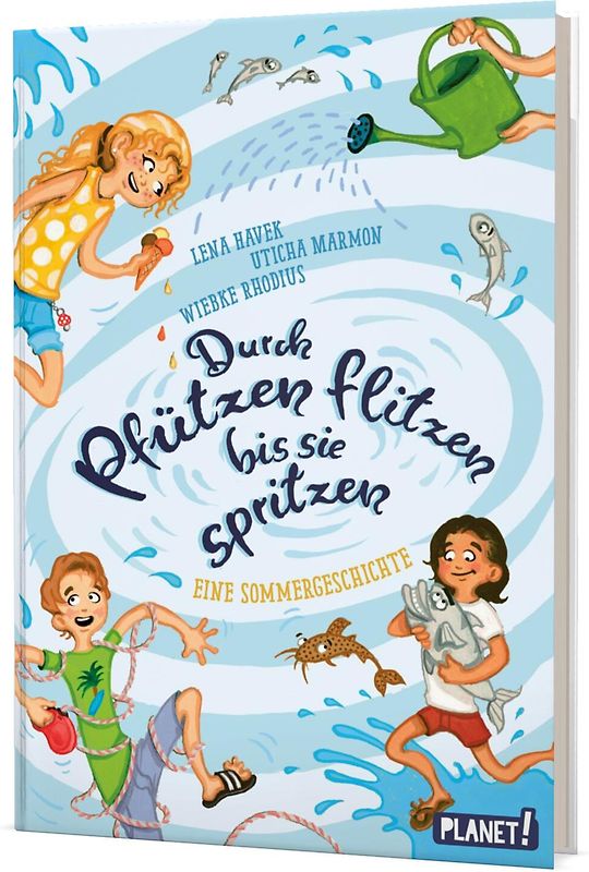 Durch Pfützen flitzen, bis sie spritzen