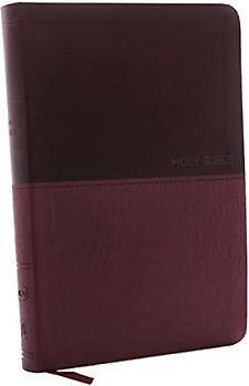 NKJV, Value Thinline Bible, Large Print, Imitation Leather, Burgundy, Red Letter Edition
