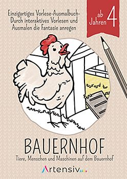 Bauernhof - Malbuch ab 5 Jahren