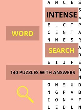 Intense Word Search: 140 Puzzles with Answers