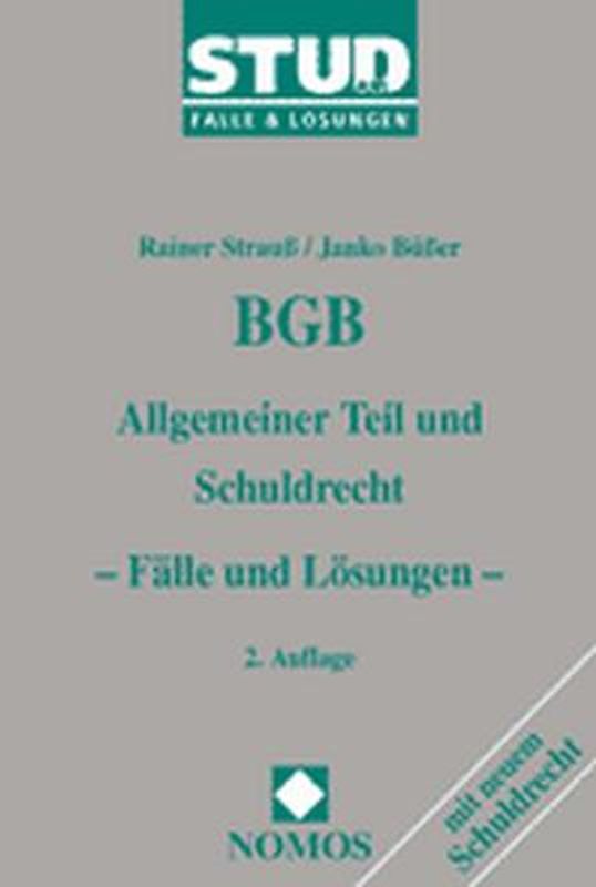 BGB - Allgemeiner Teil und Schuldrecht