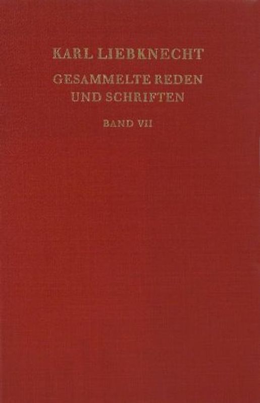 Gesammelte Reden und Schriften Band VII