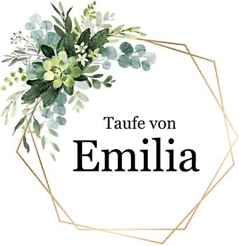 Taufe von Emilia: Gästebuch und Erinnerungsalbum zur Taufe von Emilia, frei gestaltbar