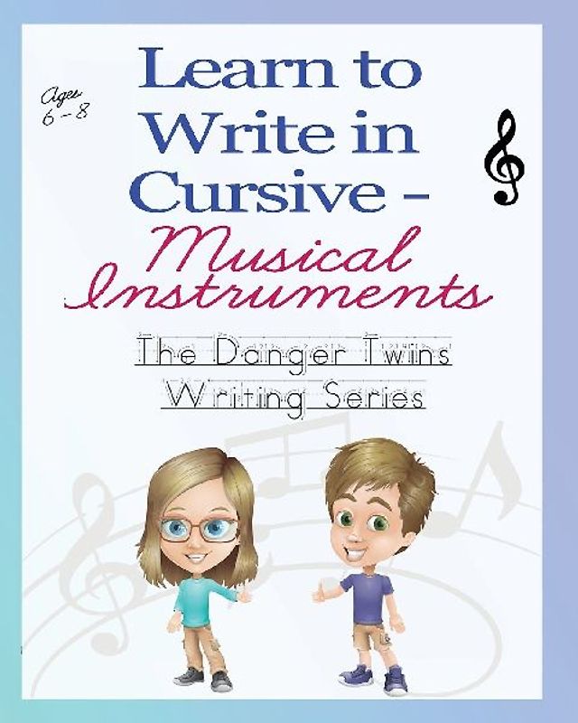 Learn to Write in Cursive - Musical Instruments