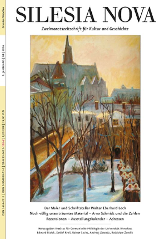 Silesia Nova. Zeitschrift für Kultur und Geschichte