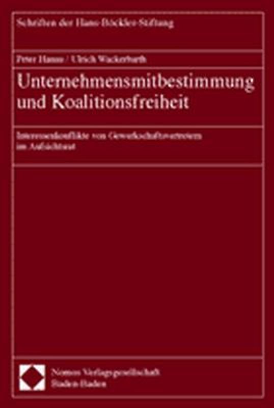 Unternehmensmitbestimmung und Koalitionsfreiheit