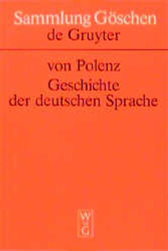 Geschichte der deutschen Sprache