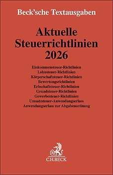 Aktuelle Steuerrichtlinien 2026