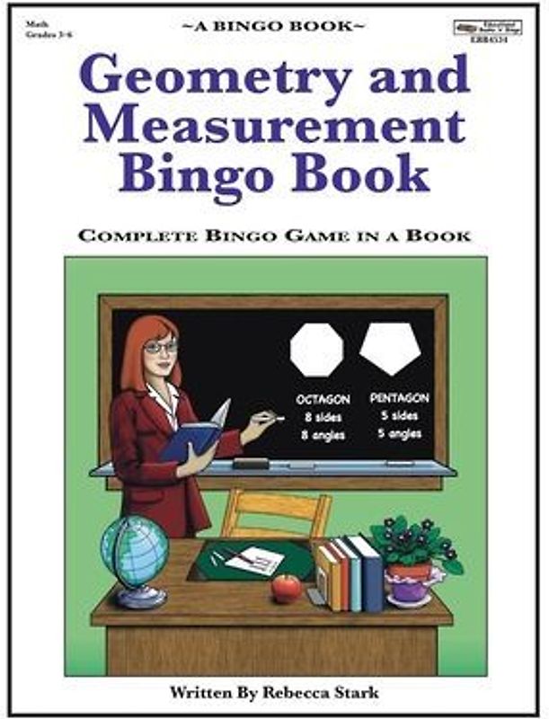 Geometry and Measurement Bingo Book: Complete Bingo Game In A Book