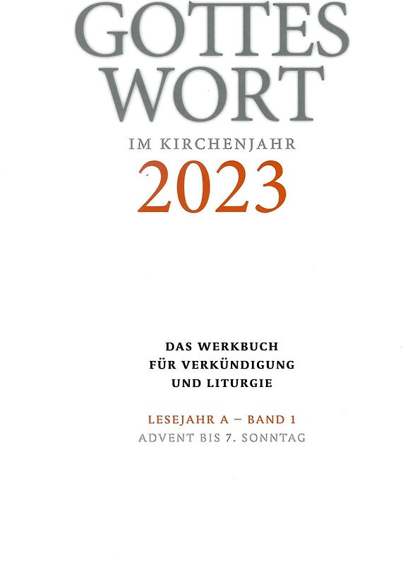 Gottes Wort im Kirchenjahr