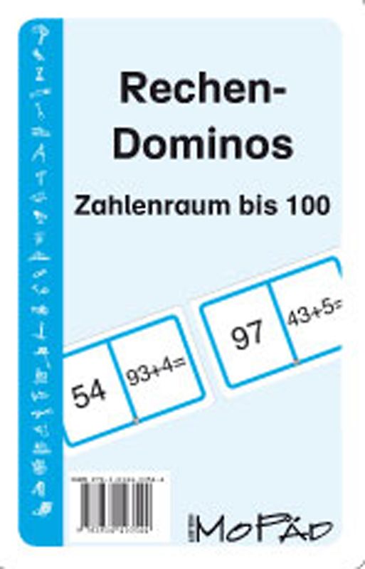 Rechen-Dominos: Zahlenraum bis 100. 1. und 2. Klasse