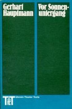 Vor Sonnenuntergang. Schauspiel