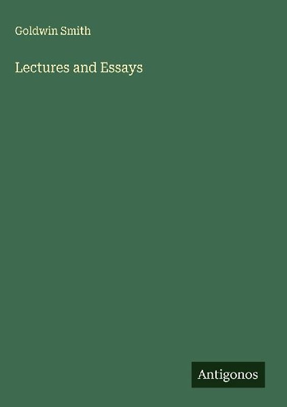 Lectures and Essays