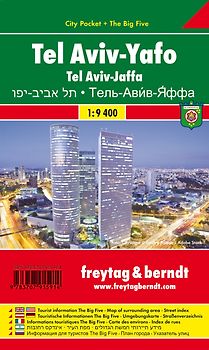 Tel Aviv-Yafo, Stadtplan 1:9.400, City Pocket + The Big Five