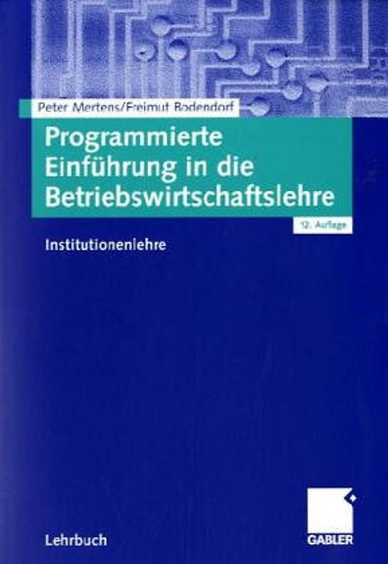 Programmierte Einführung in die Betriebswirtschaftslehre
