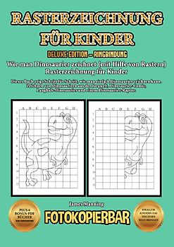 Wie man Dinosaurier zeichnet (mit Hilfe von Rastern) Rasterzeichnung für Kinder