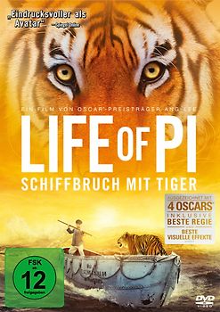 Life of Pi - Schiffbruch mit Tiger DVD