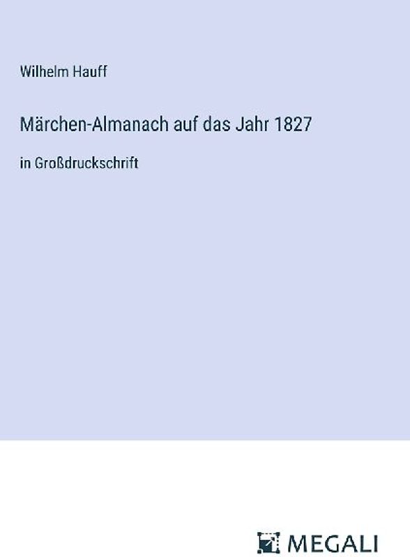 Märchen-Almanach auf das Jahr 1827