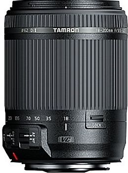 Tamron 18-200 mm F3.5-6.3 Di VC II 62 mm Filtergewinde (Canon EF Anschluss) schwarz