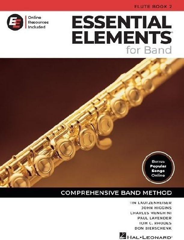 Essential Elements for Band Flute Book 2 Beginner and Intermediate Flute Method Book with Sheet Music and Online Tools Comprehensive Lesson Book for Students and Music Educators