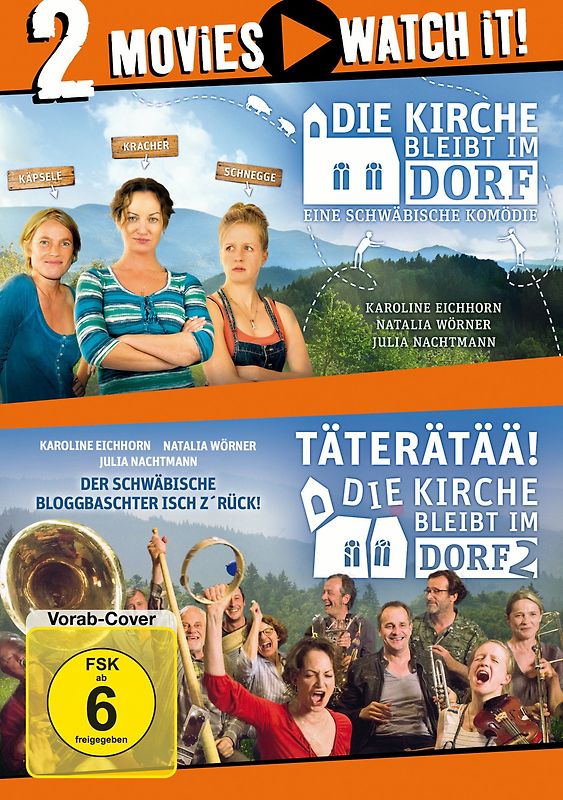 Die Kirche bleibt im Dorf / Täterätää! Die Kirche bleibt im Dorf 2 [2 Discs] DVD