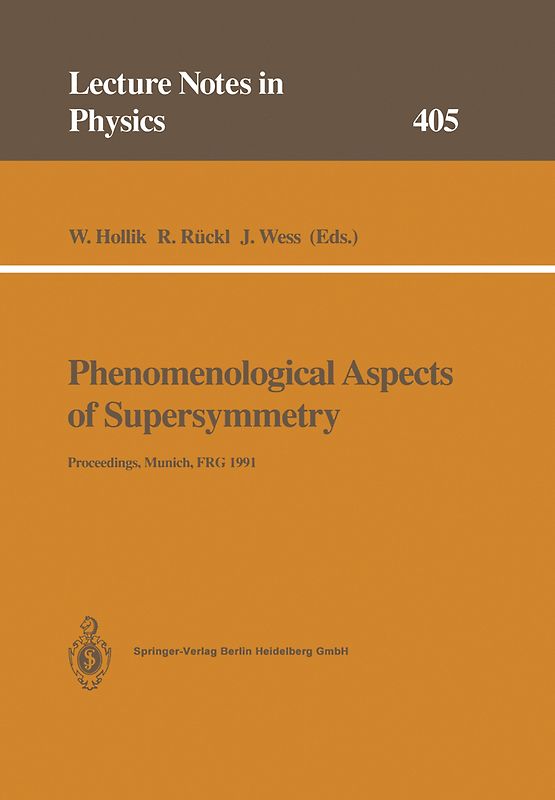 Phenomenological Aspects of Supersymmetry