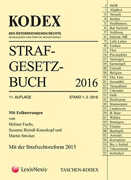Taschen-Kodex Strafgesetzbuch 2016