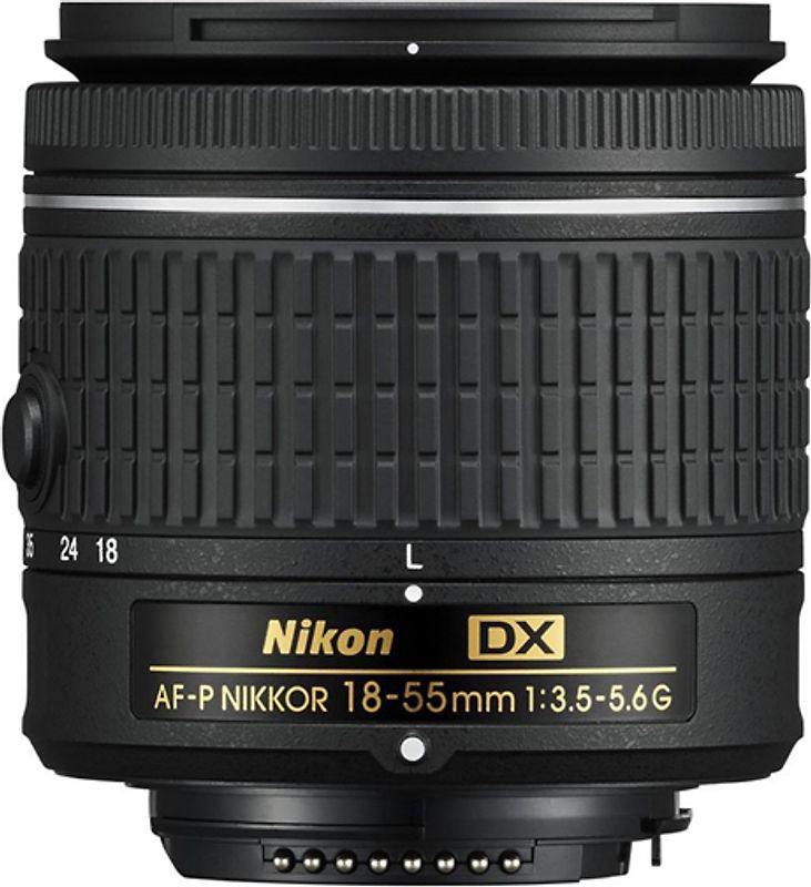 Nikon AF-P DX NIKKOR 18-55 mm F3.5-5.6 G 55 mm Objectif (adapté à Nikon F) noir