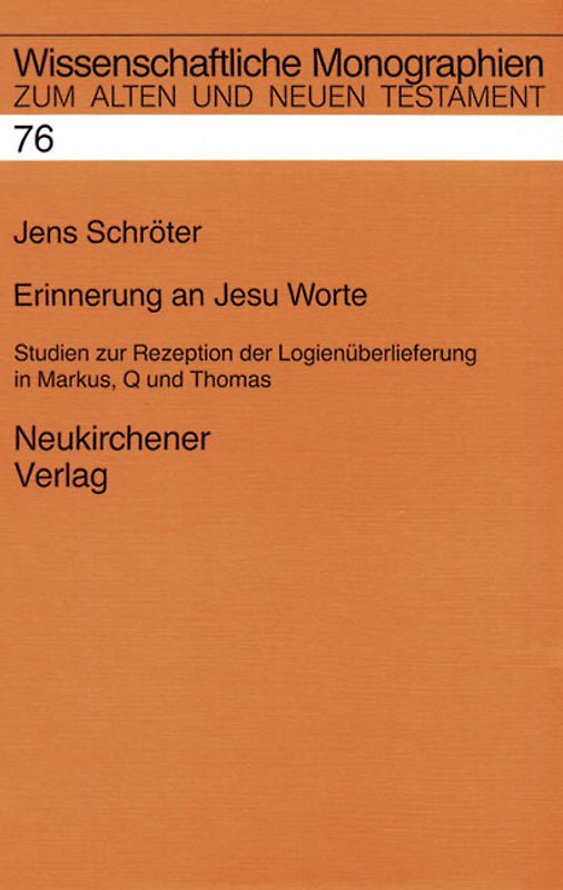 Erinnerung an Jesu Worte
