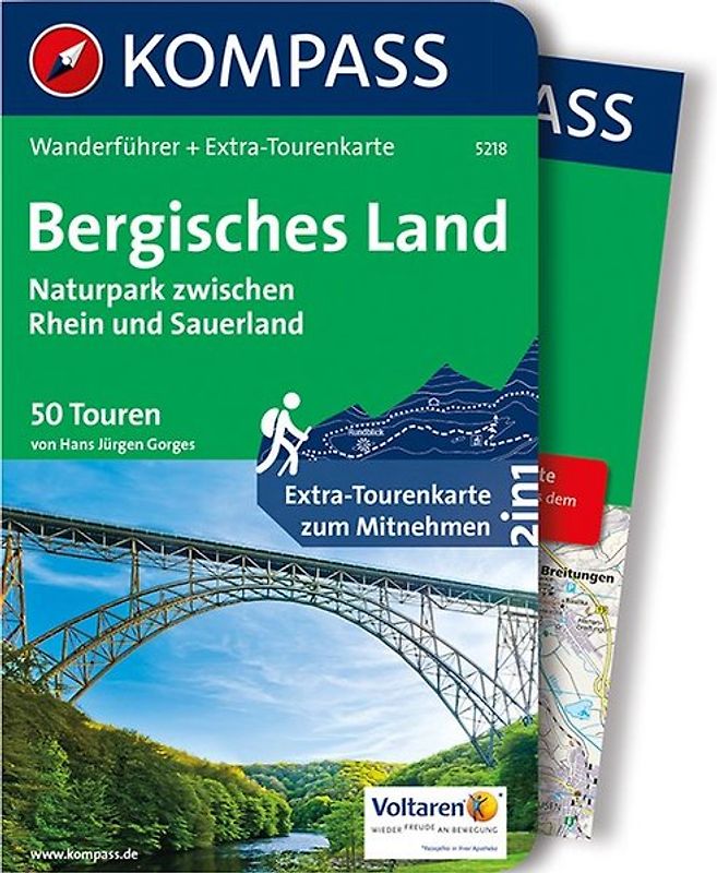 KOMPASS Wanderführer Bergisches Land, Naturpark zwischen Rhein und Sauerland