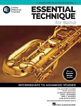 Essential Technique for Band - Eb Baritone Sax Book 3 with Online Resources