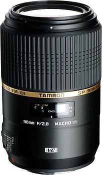 Tamron SP 90 mm F2.8 Di USD VC Macro 1:1 58 mm Filtergewinde (Canon EF Anschluss) schwarz