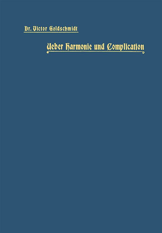 Ueber Harmonie und Complication