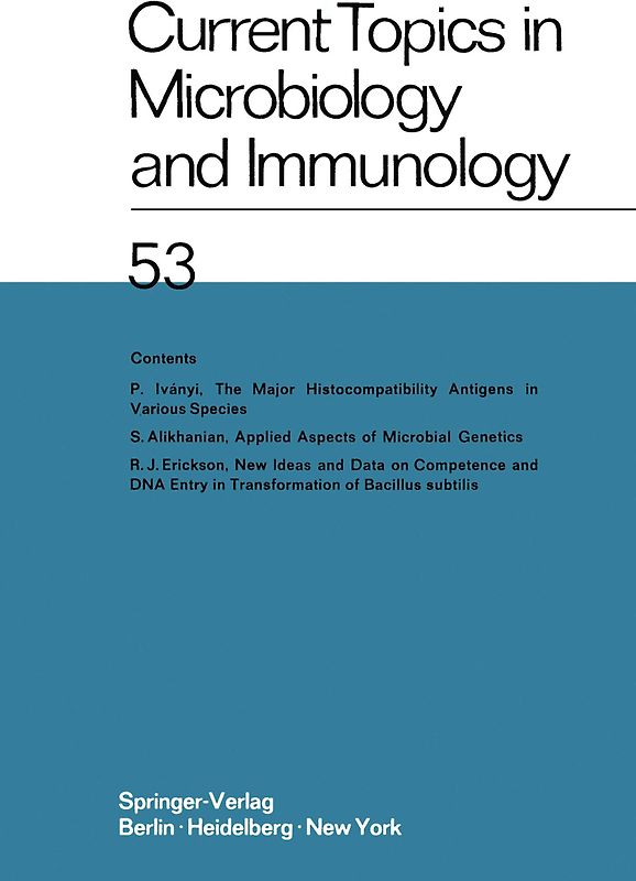 Current Topics in Microbiology and Immunology